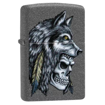 Зажигалка Wolf Skull Feather Design ZIPPO 29863 29863