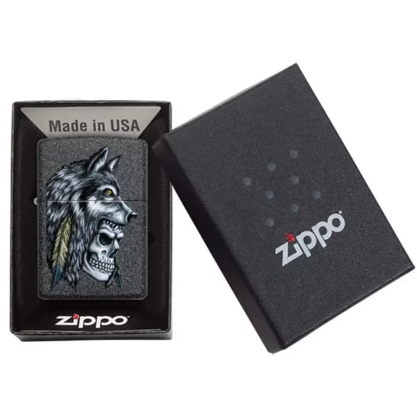 Зажигалка Wolf Skull Feather Design ZIPPO 29863 29863