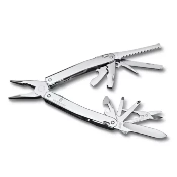 Мультитул VICTORINOX SwissTool Spirit MX, 105 мм, 24 функции, серебристый, в нейлоновом чехле 3.0224.MN
