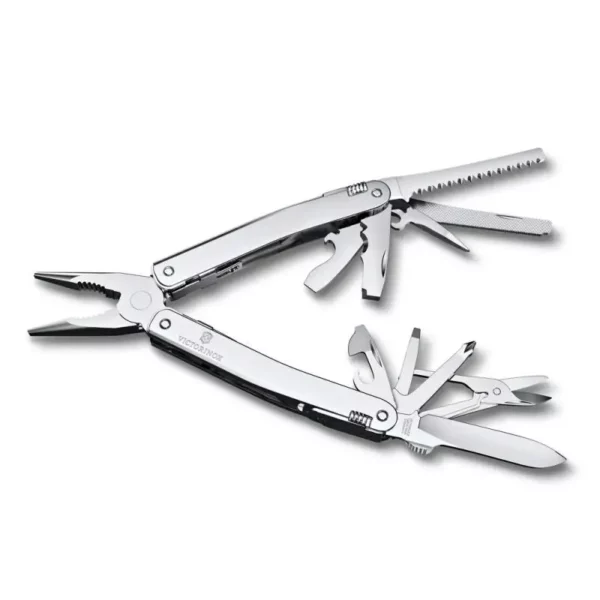 Мультитул VICTORINOX SwissTool Spirit MX, 105 мм, 24 функции, серебристый, в нейлоновом чехле 3.0224.MN