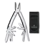 Мультитул VICTORINOX SwissTool Spirit MX, 105 мм, 24 функции, серебристый, в нейлоновом чехле 3.0224.MN
