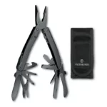 Мультитул VICTORINOX SwissTool Spirit MXBS, 105 мм, 24 функции, чёрный, в нейлоновом чехле 3.0226.M3N