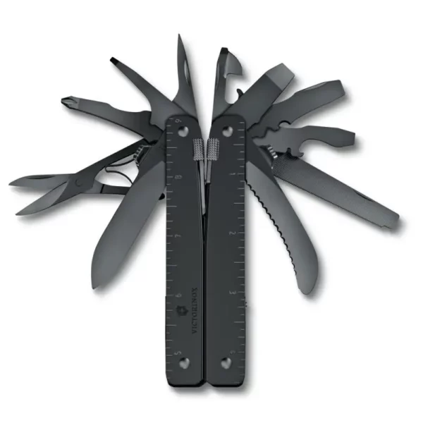 Мультитул VICTORINOX SwissTool MXBS, 115 мм, 26 функций, чёрный, в нейлоновом чехле 3.0326.M3N