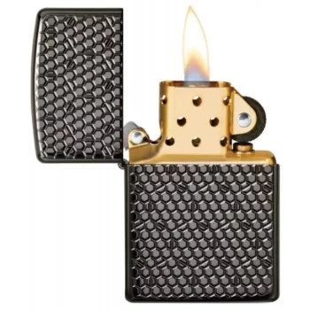 Зажигалка Armor™ Black Ice® Hexagon Design ZIPPO 49021 49021