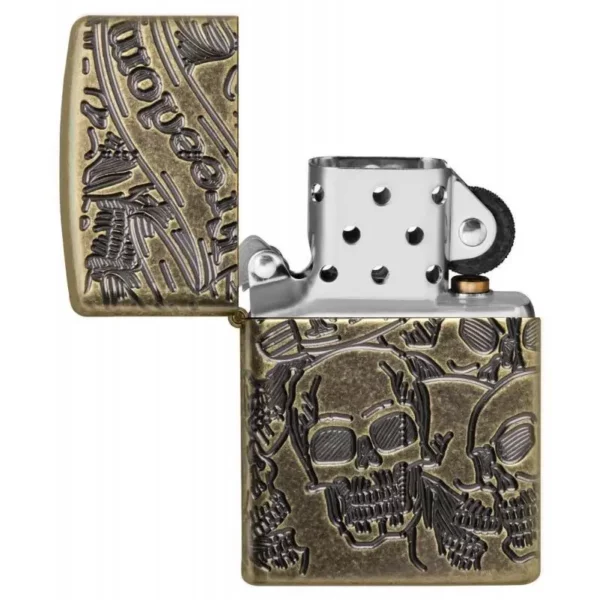 Зажигалка Armor™ Freedom Skull Antique Brass™ ZIPPO 49035 49035