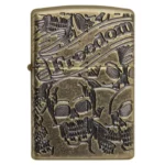 Зажигалка Armor™ Freedom Skull Antique Brass™ ZIPPO 49035 49035