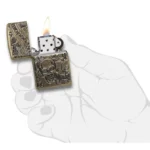 Зажигалка Armor™ Freedom Skull Antique Brass™ ZIPPO 49035 49035