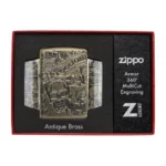 Зажигалка Armor™ Freedom Skull Antique Brass™ ZIPPO 49035 49035