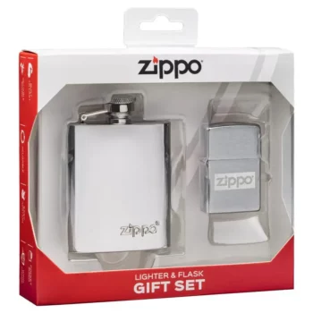 Подарочный набор: фляжка 89 мл и зажигалка в коробке с подвесом ZIPPO 49358 49358