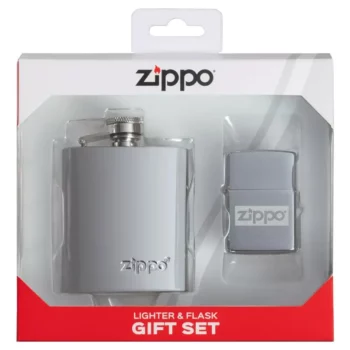 Подарочный набор: фляжка 89 мл и зажигалка в коробке с подвесом ZIPPO 49358 49358