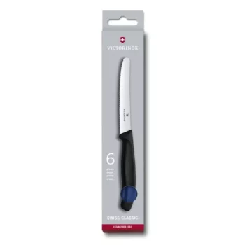 Набор из 6 столовых ножей Swiss Classic 11 см, с серейторной заточкой VICTORINOX 6.7832.6 6.7832.6
