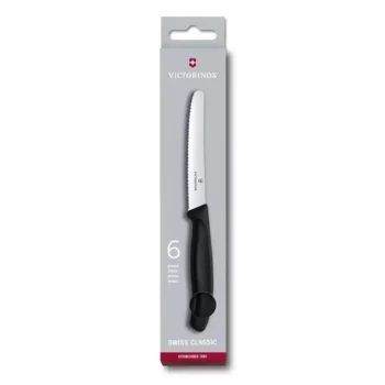 Набор из 6 столовых ножей Swiss Classic 11 см, с серейторной заточкой VICTORINOX 6.7833.6 6.7833.6