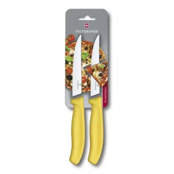 Набор из 2 ножей для стейка и пиццы Swiss Classic Gourmet 12 см, с серейторной заточкой VICTORINOX 6.7936.12L8B 6.7936.12L8B