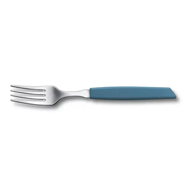 Набор из 6 столовых вилок VICTORINOX Swiss Modern, 205 мм, сталь / синтетический материал, синий 6.9036.092.6
