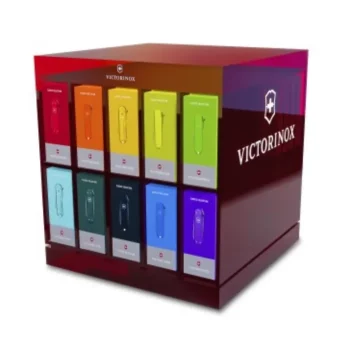 Дисплей VICTORINOX для выкладки 60 ножей-брелоков и 20 чехлов Classic Colors, 340x340x340 мм 9.5400.01D