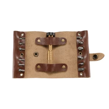 Набор бит CRKT 9911 Hex Bit Driver Leather Tool Roll 9911