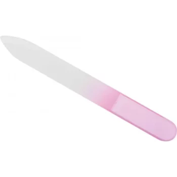 Пилка стеклянная розовая 14 см DEWAL BEAUTY GF-04 GF-04