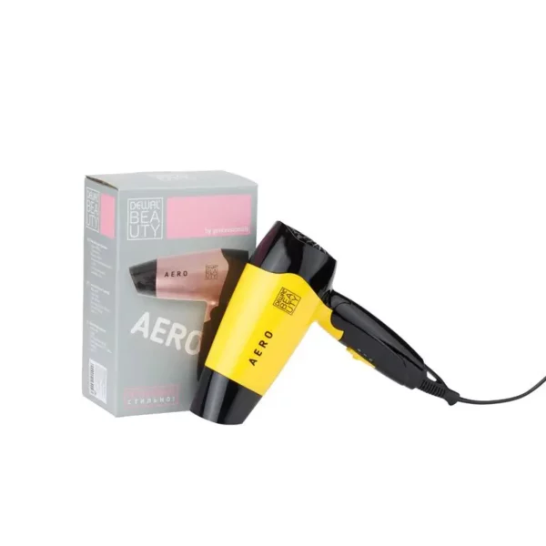 Фен дорожный Aero Yellow DEWAL BEAUTY HD1002-Yellow HD1002-Yellow