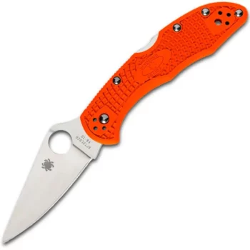 Складной нож Spyderco Delica 4 Knife Flat Ground Orange C11FPOR