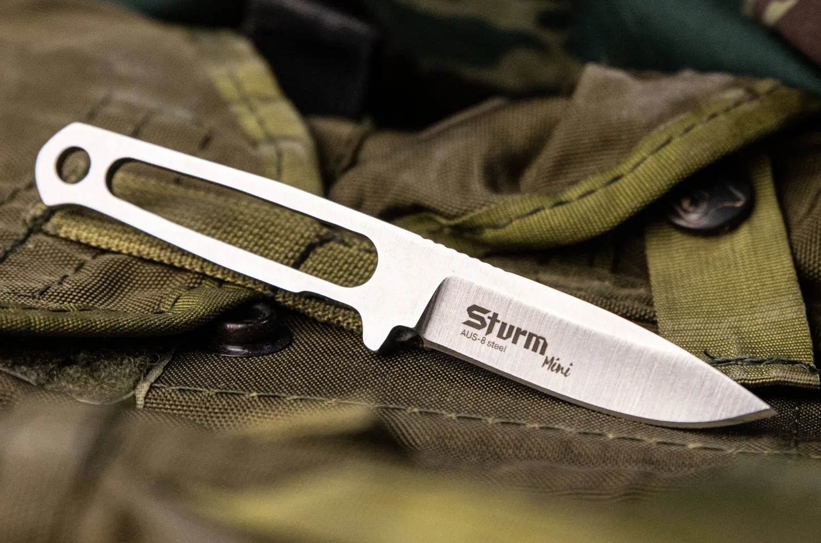 Туристический нож Sturm Mini AUS-8 StoneWash купить в Беларуси ~  Интернет-магазин и Студия Гравировки КАКТУС