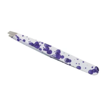 Пинцет косметический белый/сиреневый DEWAL BEAUTY TW-123 TW-123