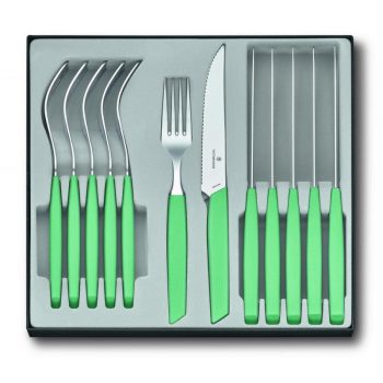 Набор из 12 столовых принадлежностей VICTORINOX Swiss Modern: 6 столовых ножей, 6 вилок 6.9096.12W41.12