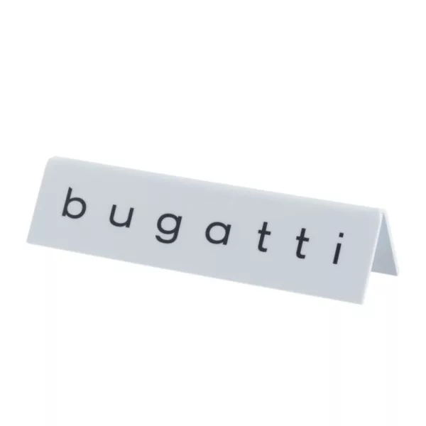 Настольная табличка из полистирола 200х50х50  BUGATTI TSPS TSPS  BUGATTI
