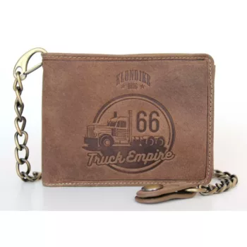Бумажник с металлической цепочкой «Harry Truck» KLONDIKE 1896 KD1016-02 KD1016-02 Коричневый KLONDIKE 1896