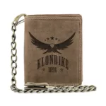 Бумажник с металлической цепочкой «Wayne Eagle» KLONDIKE 1896 KD1018-02 KD1018-02 Коричневый KLONDIKE 1896