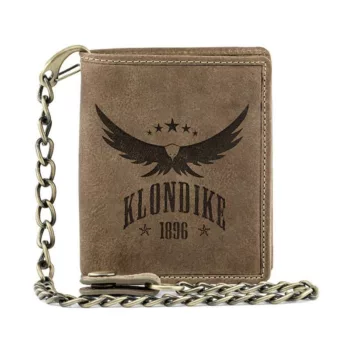 Бумажник с металлической цепочкой «Wayne Eagle» KLONDIKE 1896 KD1018-02 KD1018-02 Коричневый KLONDIKE 1896