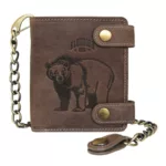 Бумажник с металлической цепочкой «Tim Bear» KLONDIKE 1896 KD1024-02 KD1024-02 Коричневый KLONDIKE 1896